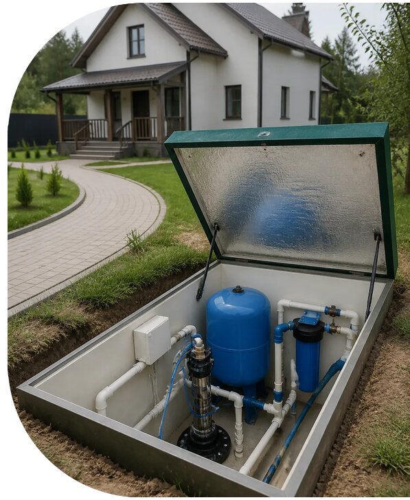 Автономное водоснабжение дома в Оренбурге от 152535 р. | АПаруса-Рнб