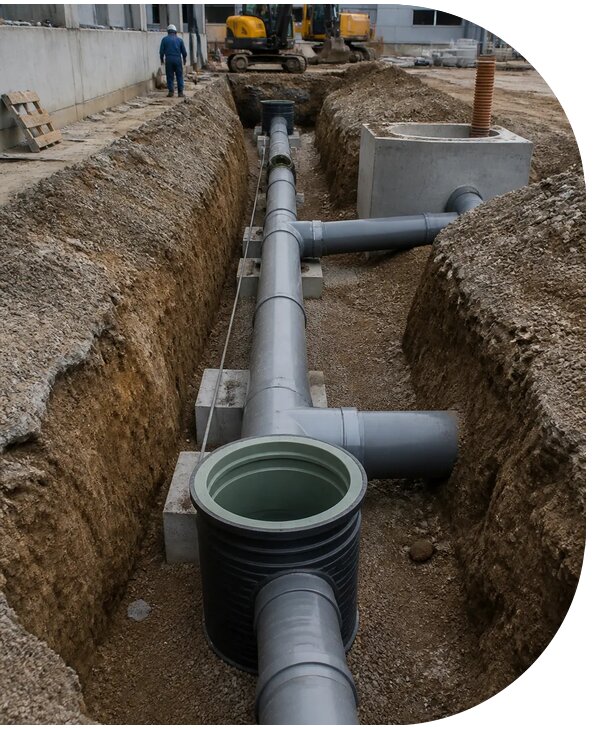 Монтаж систем производственной канализации для объектов в Оренбурге